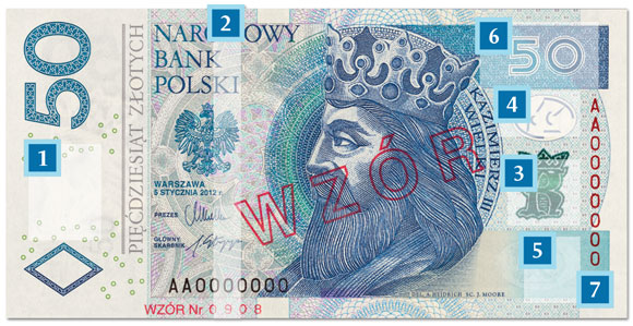 Zmodernizowany banknot 50 zł